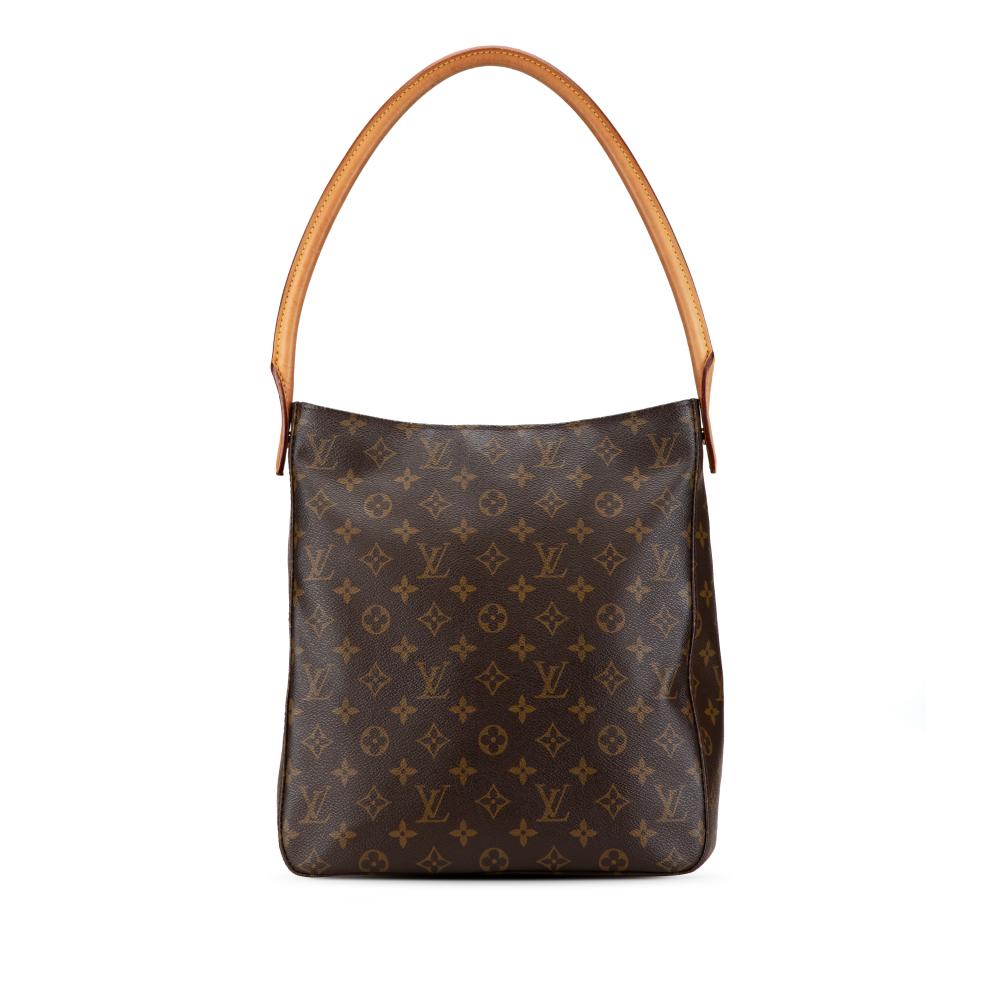 Louis Vuitton B Louis Vuitton Brown Monogram Canvas Canvas Monogram Looping GM France