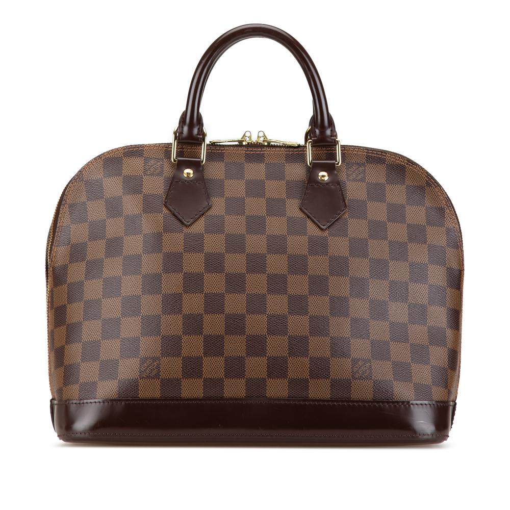 Louis Vuitton AB Louis Vuitton Brown Damier Canvas Canvas Damier Ebene Alma PM France