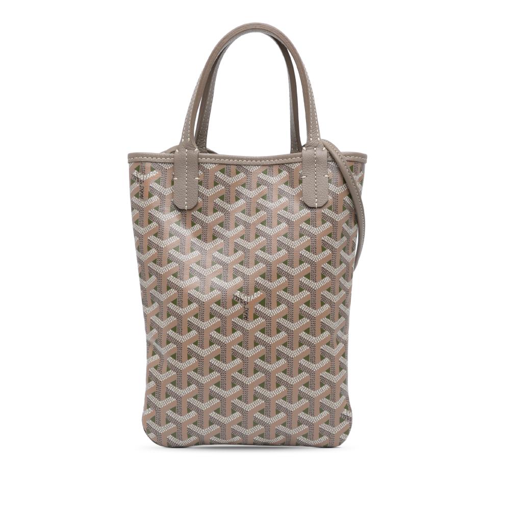 Goyard AB Goyard Gray Coated Canvas Fabric Goyardine Poitiers France