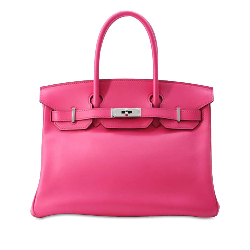 Hermès AB Hermès Pink Calf Leather Swift Birkin Retourne 30 France