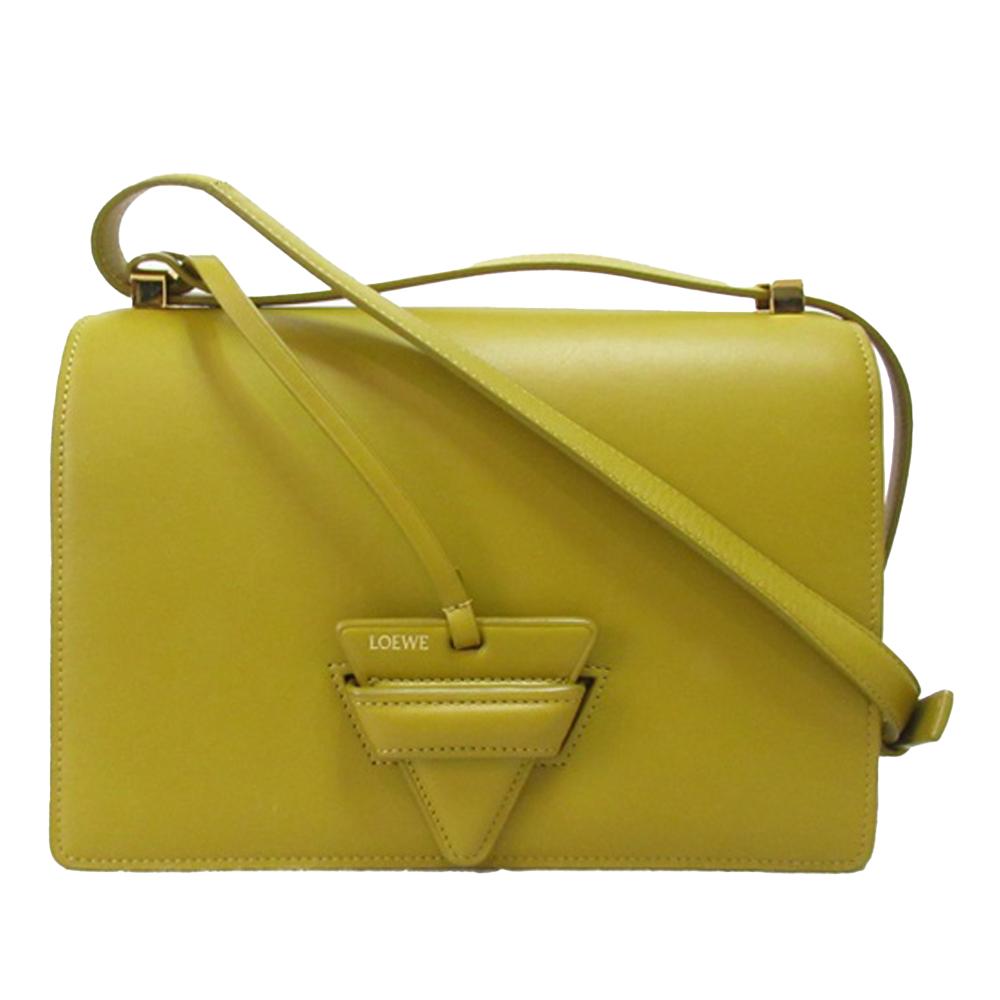 Loewe AB LOEWE Yellow Calf Leather Small Barcelona Crossbody Spain