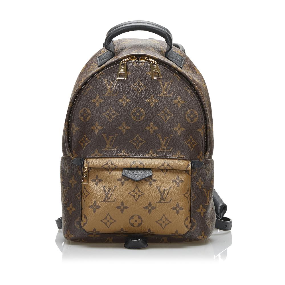 Louis Vuitton B Louis Vuitton Brown Monogram Canvas Canvas Monogram Reverse Palm Springs PM France