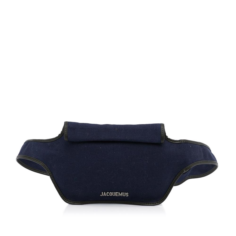 Jacquemus B Jacquemus Blue Dark Blue Canvas Fabric La Banane Italy