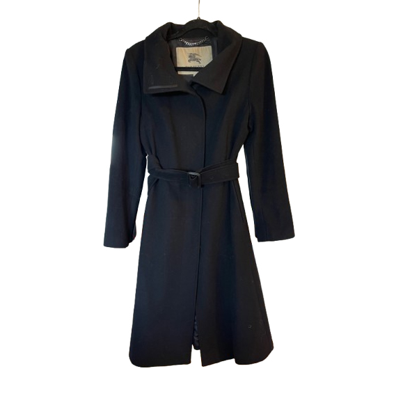 Burberry Black Audrey Wool Cashmere Coat