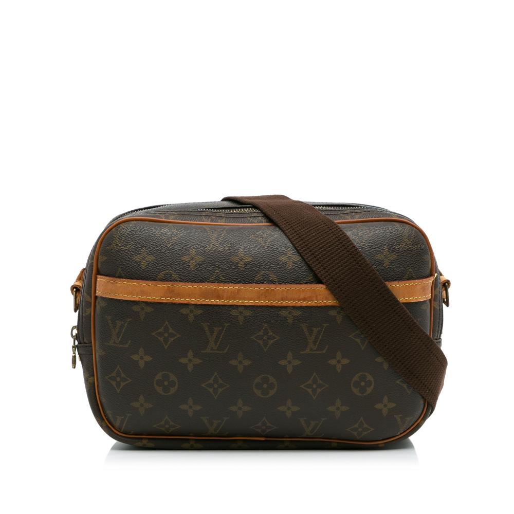 Louis Vuitton B Louis Vuitton Brown Monogram Canvas Canvas Monogram Reporter PM France