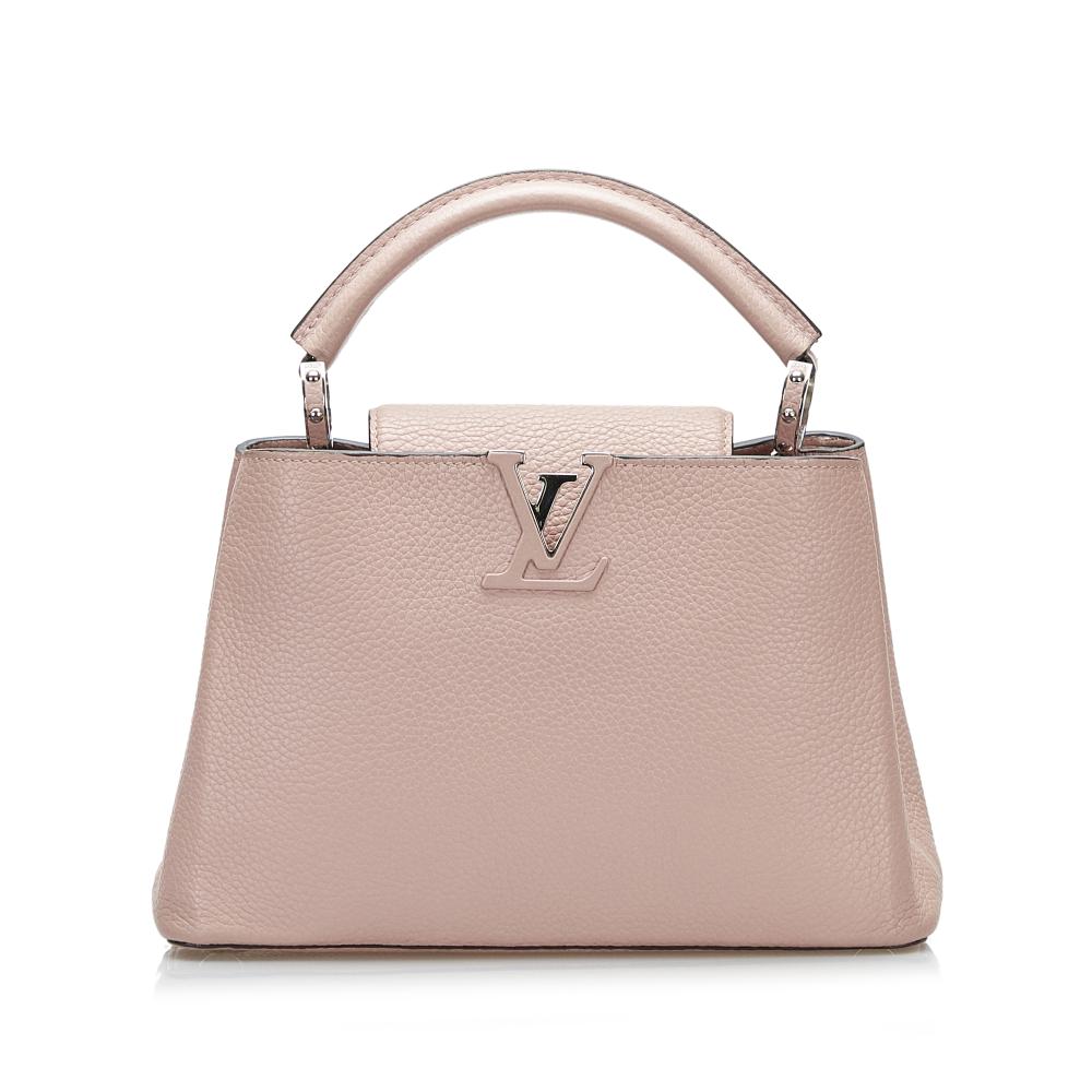 Louis Vuitton B Louis Vuitton Pink Light Pink Calf Leather Taurillon Capucines BB France