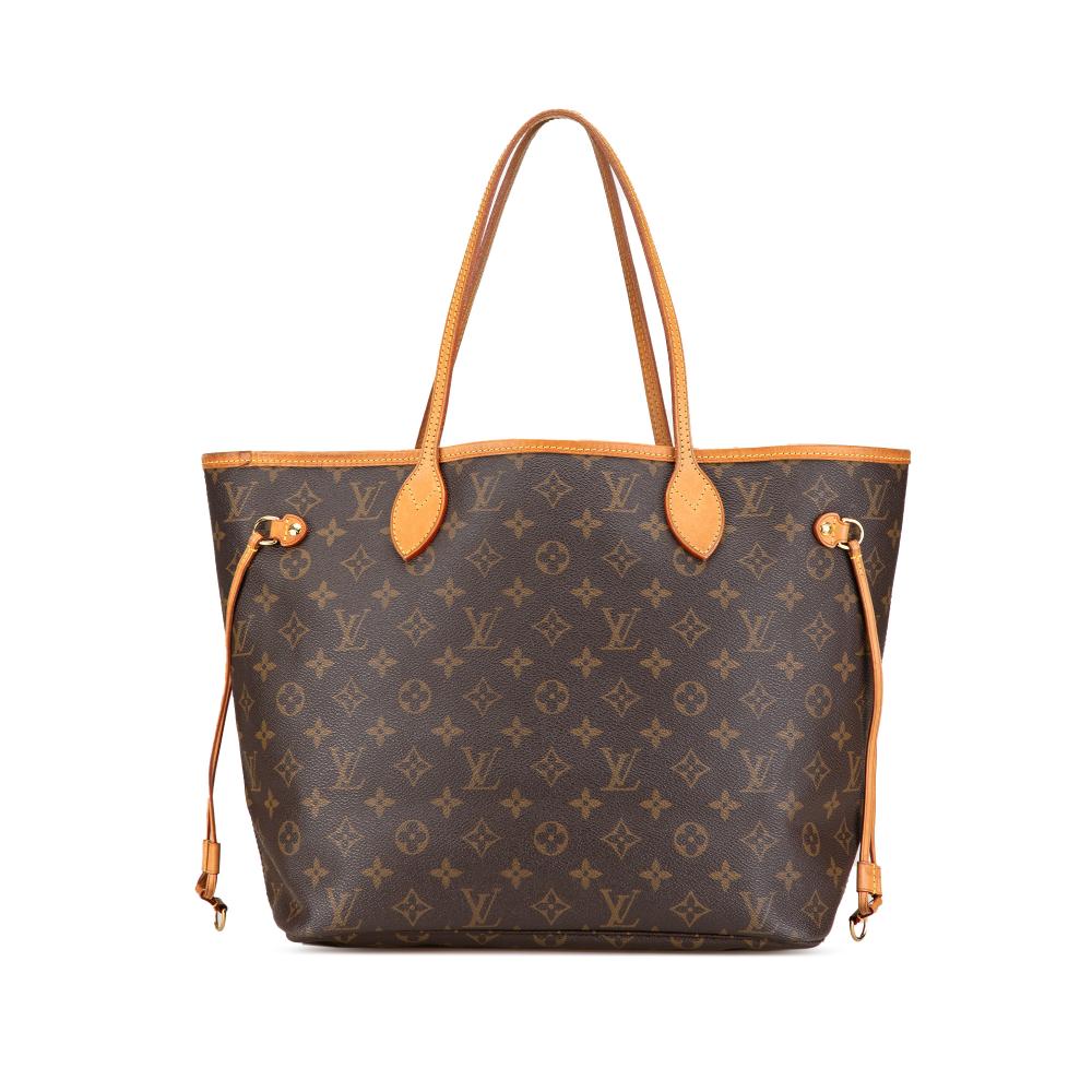 Louis Vuitton B Louis Vuitton Brown Monogram Canvas Canvas Monogram Neverfull MM France