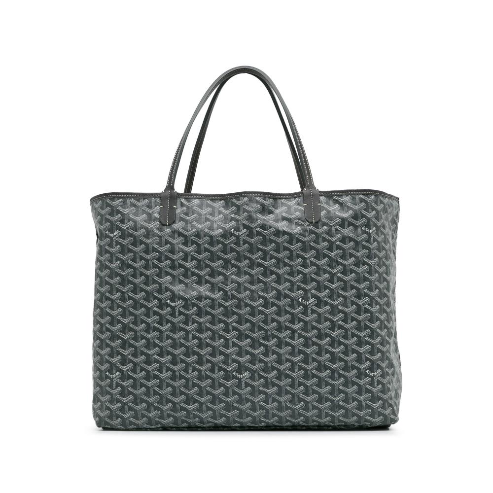 Goyard AB Goyard Gray Coated Canvas Fabric Goyardine Saint Louis GM France