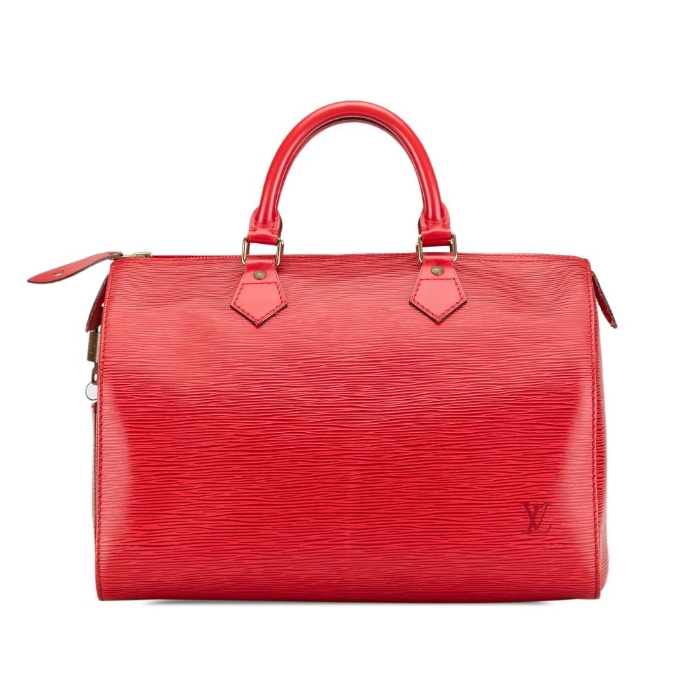 Louis Vuitton B Louis Vuitton Red Epi Leather Leather Epi Speedy 30 France