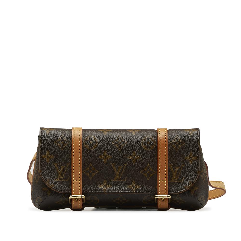 Louis Vuitton B Louis Vuitton Brown Monogram Canvas Canvas Monogram Pochette Marelle PM France