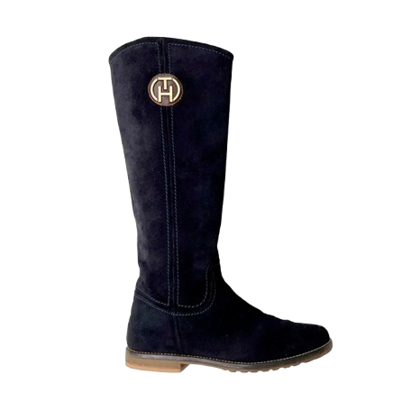 Tommy Hilfiger Bottes daim marine