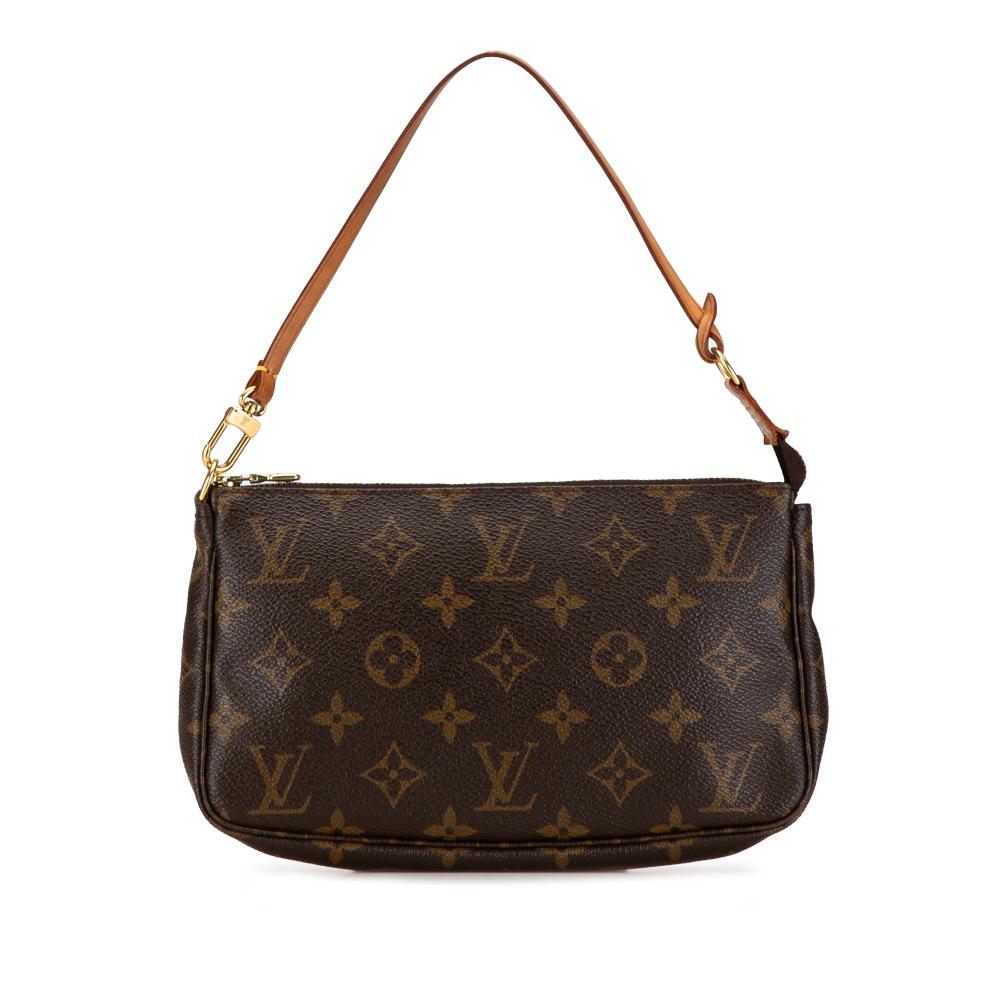 Louis Vuitton B Louis Vuitton Brown Monogram Canvas Canvas Monogram Pochette Accessoires France