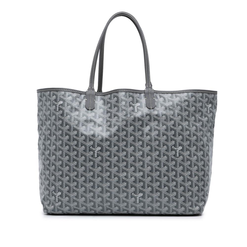 Goyard AB Goyard Gray Coated Canvas Fabric Goyardine Saint Louis PM France