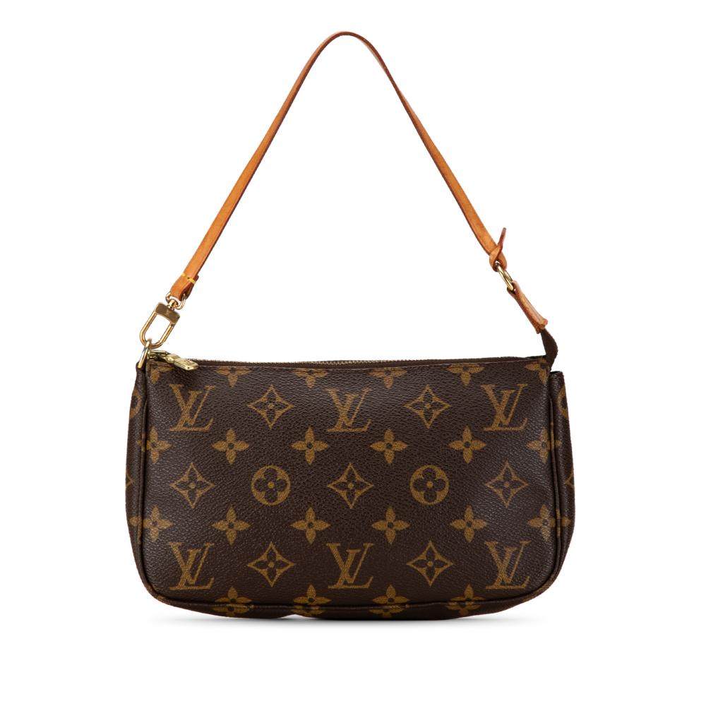 Louis Vuitton B Louis Vuitton Brown Monogram Canvas Canvas Monogram Pochette Accessoires France