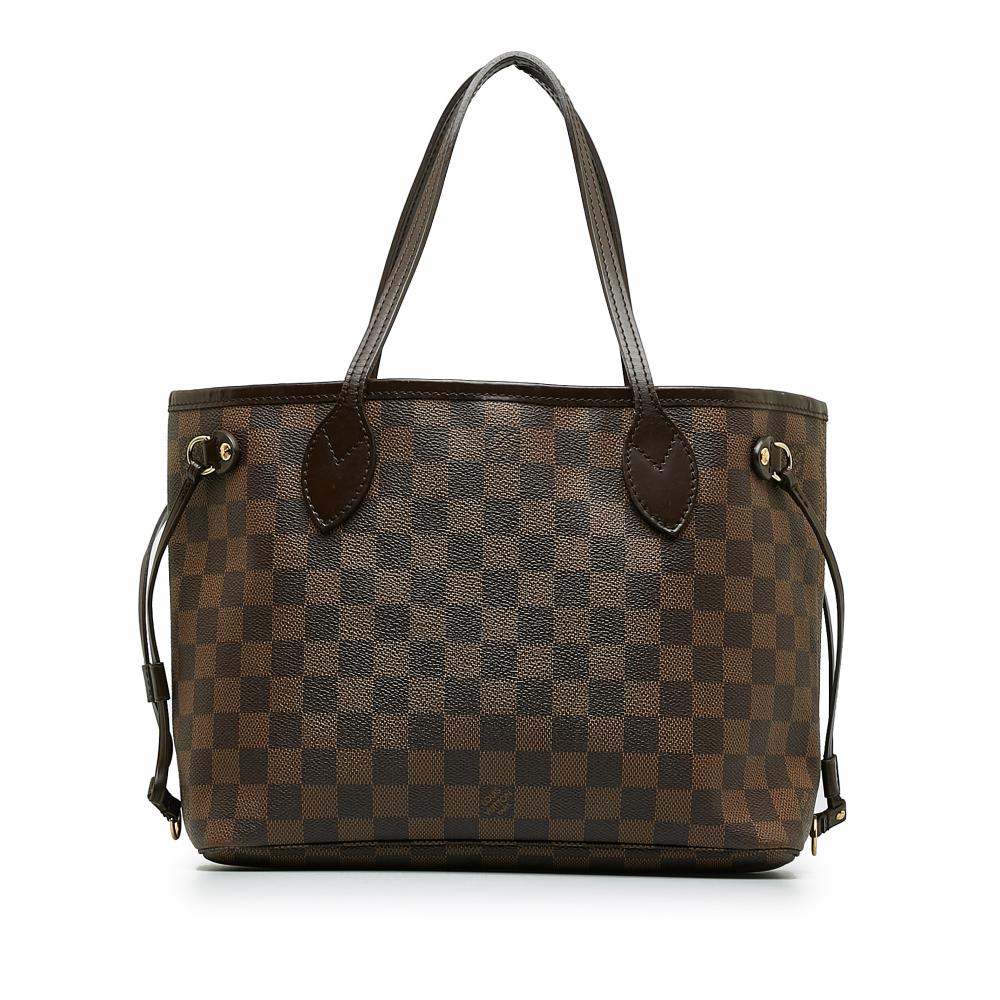 Louis Vuitton B Louis Vuitton Brown Damier Canvas Canvas Damier Ebene Neverfull PM France