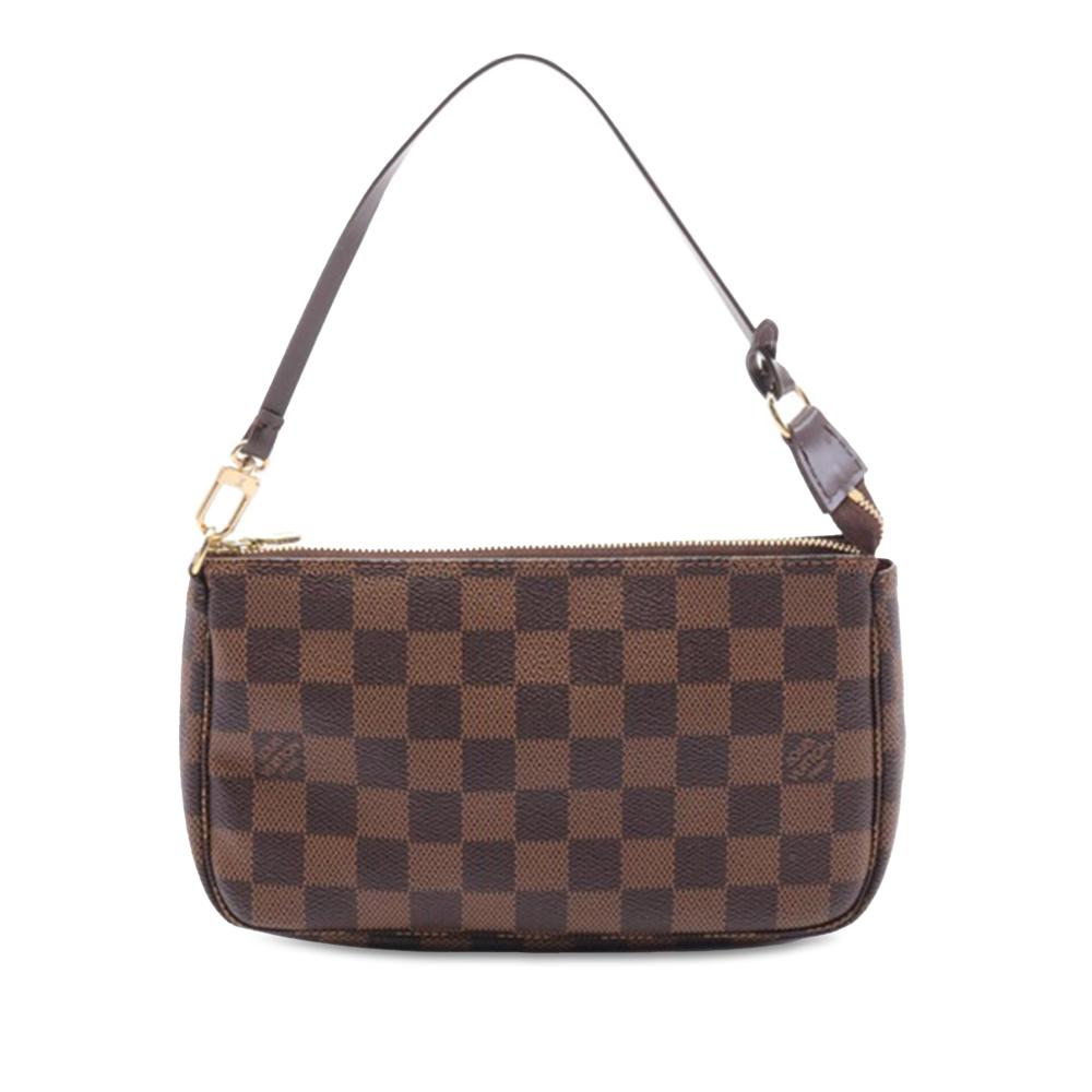 Louis Vuitton AB Louis Vuitton Brown Damier Canvas Canvas Damier Ebene Pochette Accessoires Spain