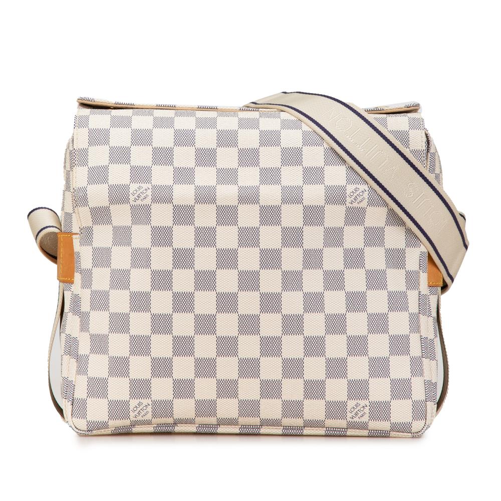 Louis Vuitton B Louis Vuitton White Damier Canvas Canvas Damier Azur Naviglio France