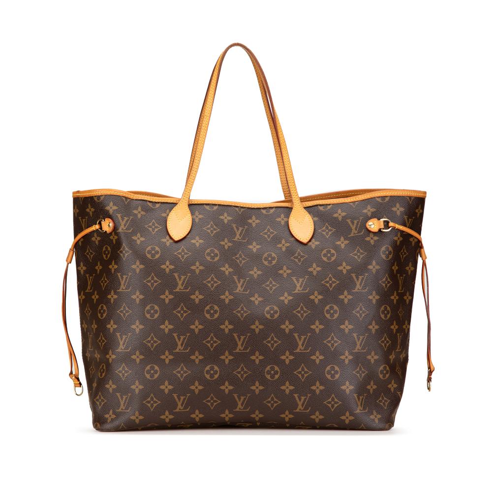 Louis Vuitton AB Louis Vuitton Brown Monogram Canvas Canvas Monogram Neverfull GM Spain