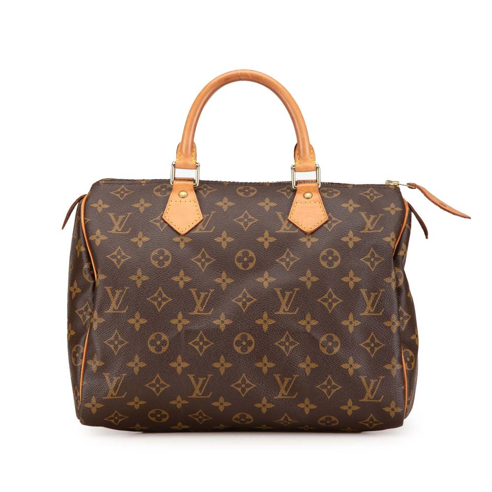 Louis Vuitton B Louis Vuitton Brown Monogram Canvas Canvas Monogram Speedy 30 France