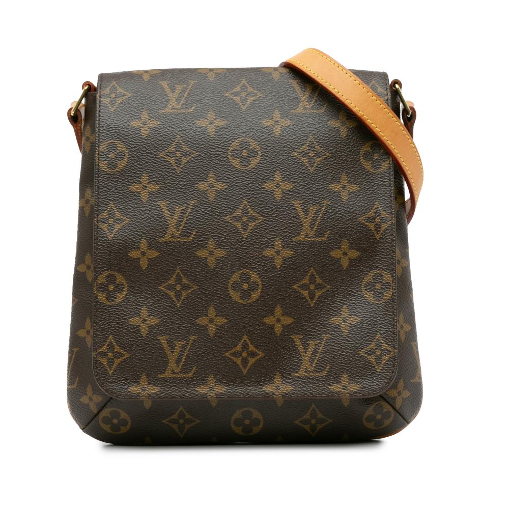 Louis Vuitton AB Louis Vuitton Brown Monogram Canvas Canvas Monogram Musette Salsa Short Strap France