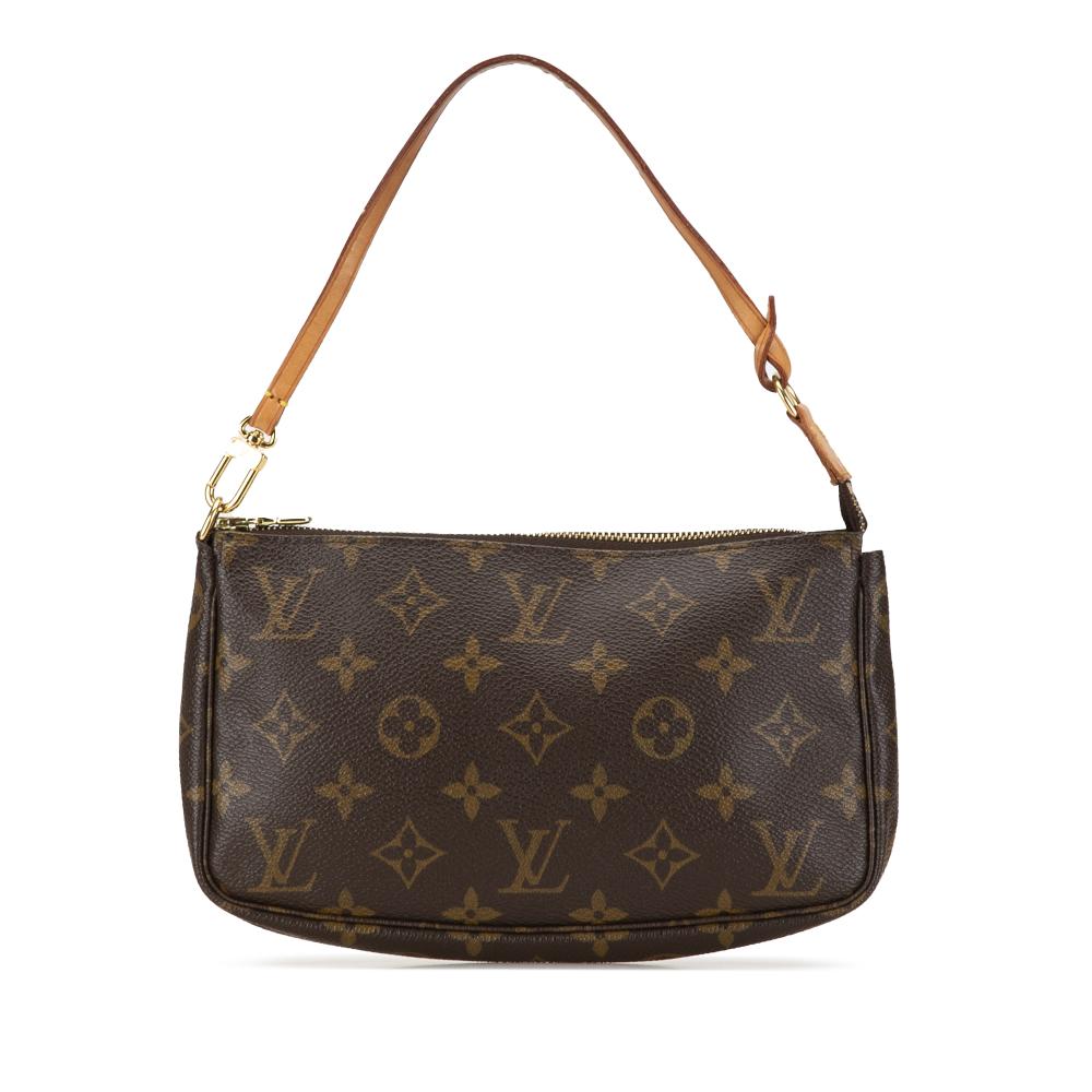 Louis Vuitton AB Louis Vuitton Brown Monogram Canvas Canvas Monogram Pochette Accessoires France