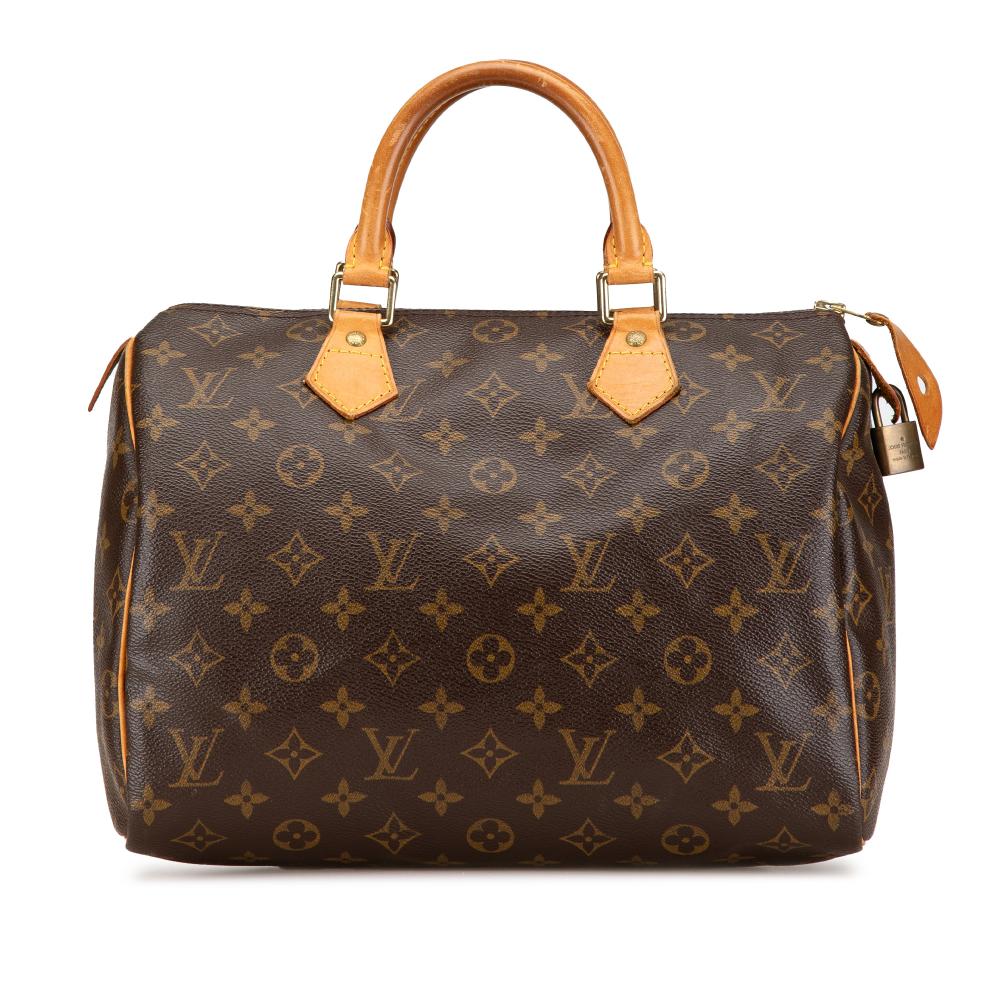 Louis Vuitton B Louis Vuitton Brown Monogram Canvas Canvas Monogram Speedy 30 France