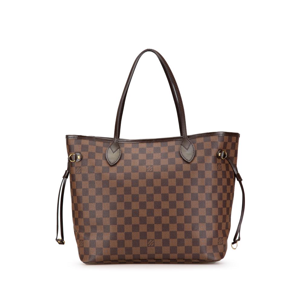 Louis Vuitton B Louis Vuitton Brown Damier Canvas Canvas Damier Ebene Neverfull MM France