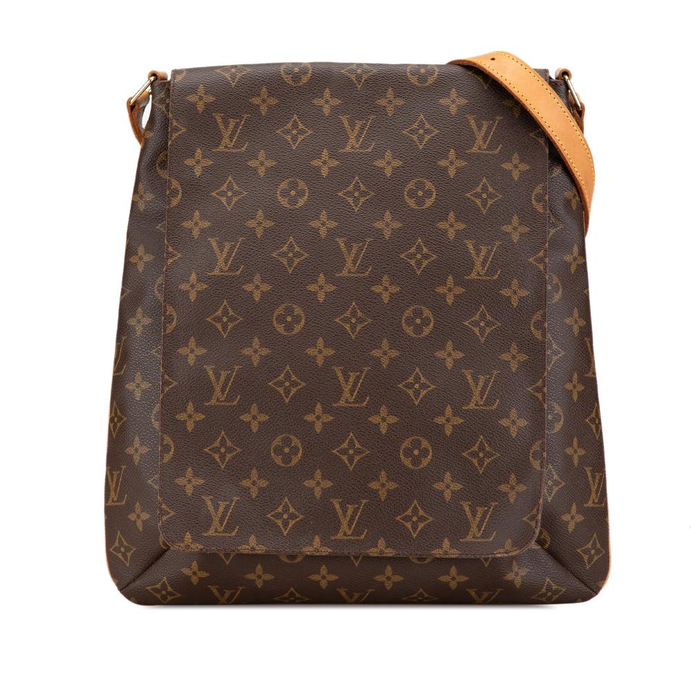 Louis Vuitton B Louis Vuitton Brown Monogram Canvas Canvas Monogram Musette Salsa GM France