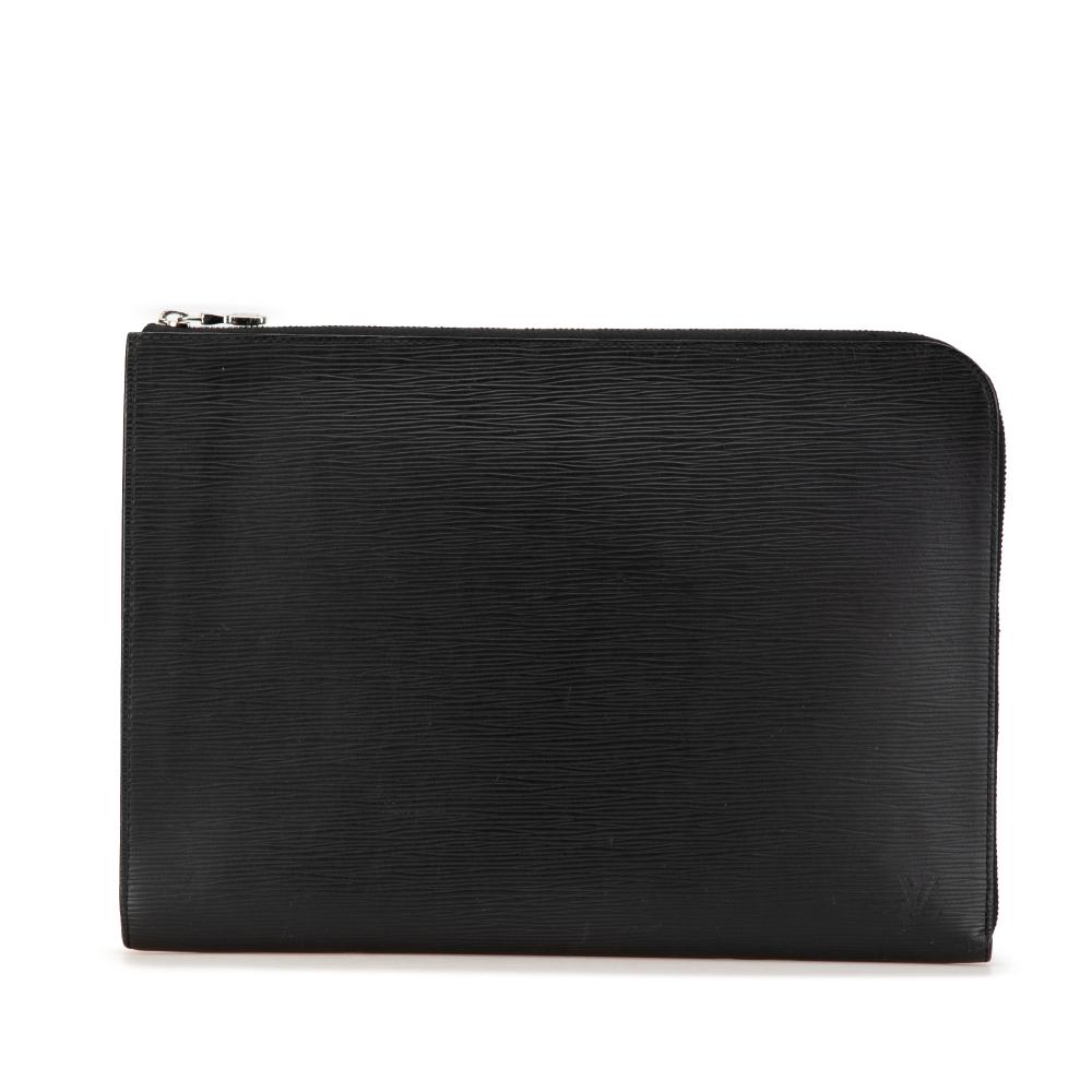 Louis Vuitton B Louis Vuitton Black Calf Leather Epi Pochette Jour GM France