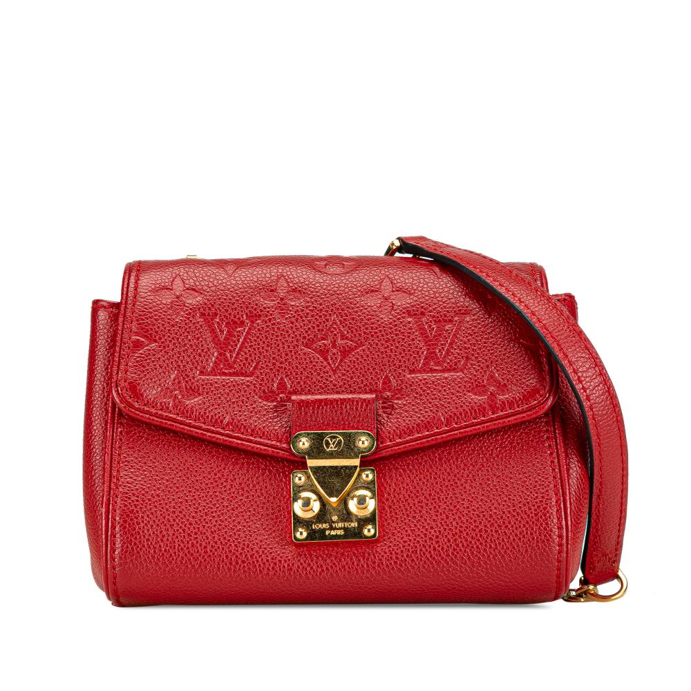 Louis Vuitton AB Louis Vuitton Red Monogram Empreinte Leather Saint Germain BB France