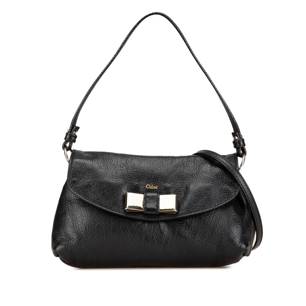 Chloé B Chloé Black Calf Leather Lily Satchel Romania