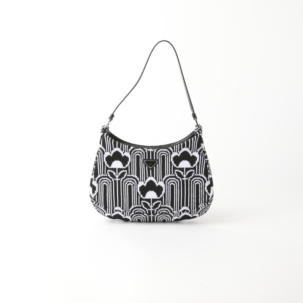 Prada Maglia Cleo Jacquard Shoulder Bag