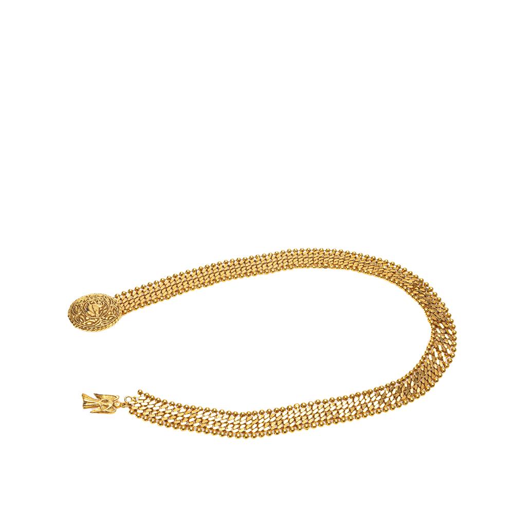 Chanel B Chanel Gold Gold Plated Metal Angel Chain Belt France