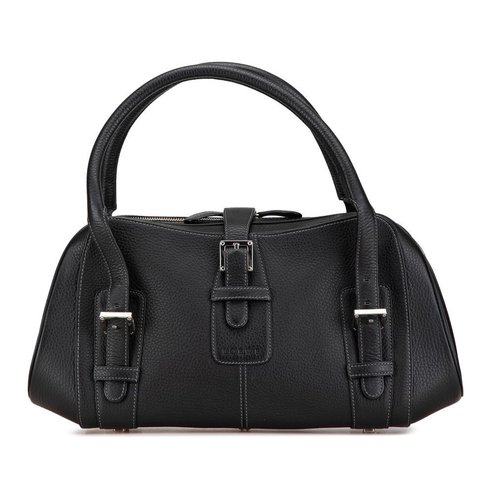 Loewe B LOEWE Black Calf Leather Senda Handbag Spain