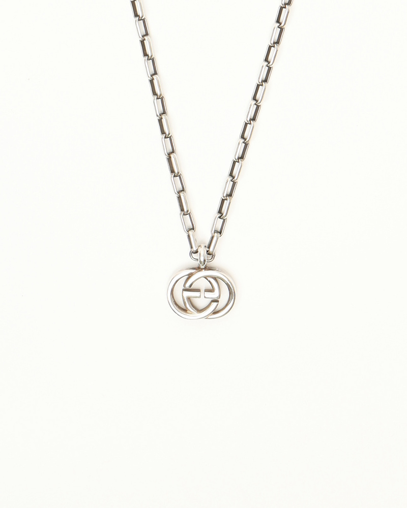 Gucci Interlocking G Silver Necklace