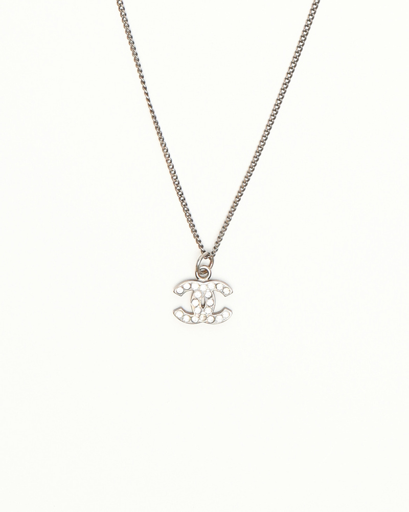 Chanel Coco Mark Rhinestone Necklace