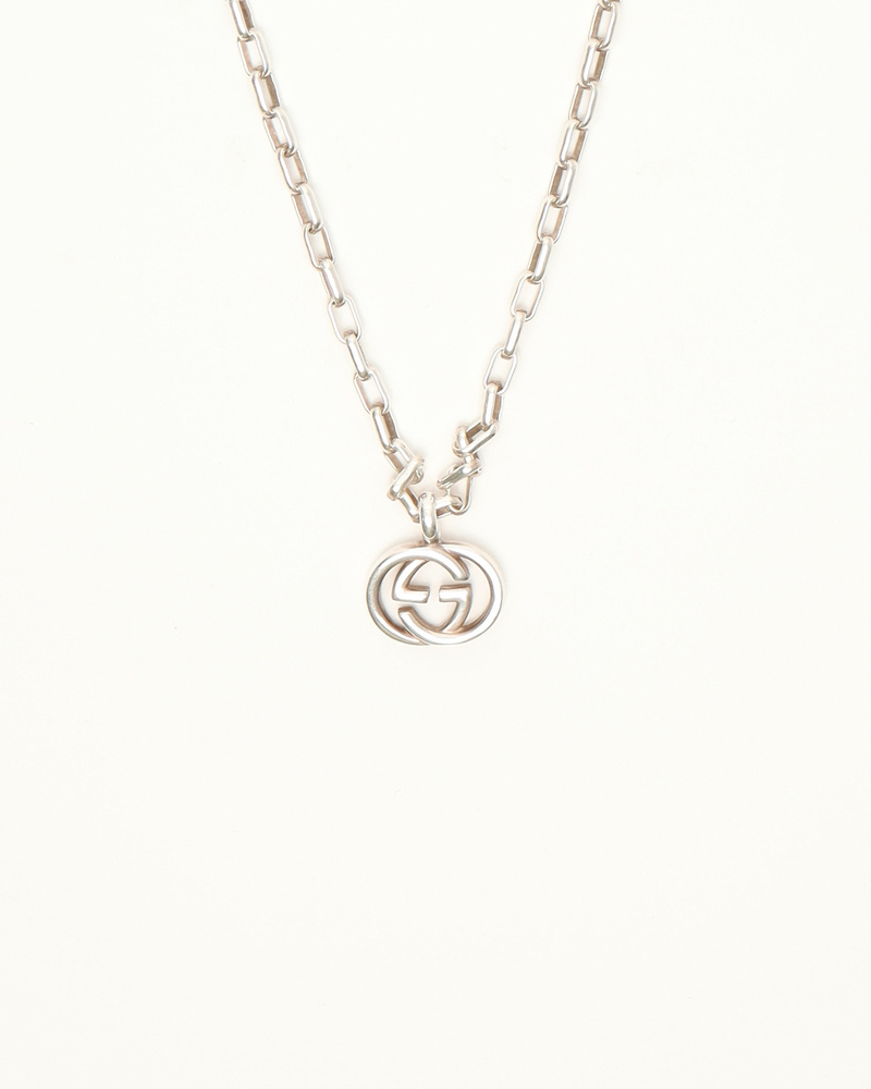 Gucci Interlocking G Silver Necklace