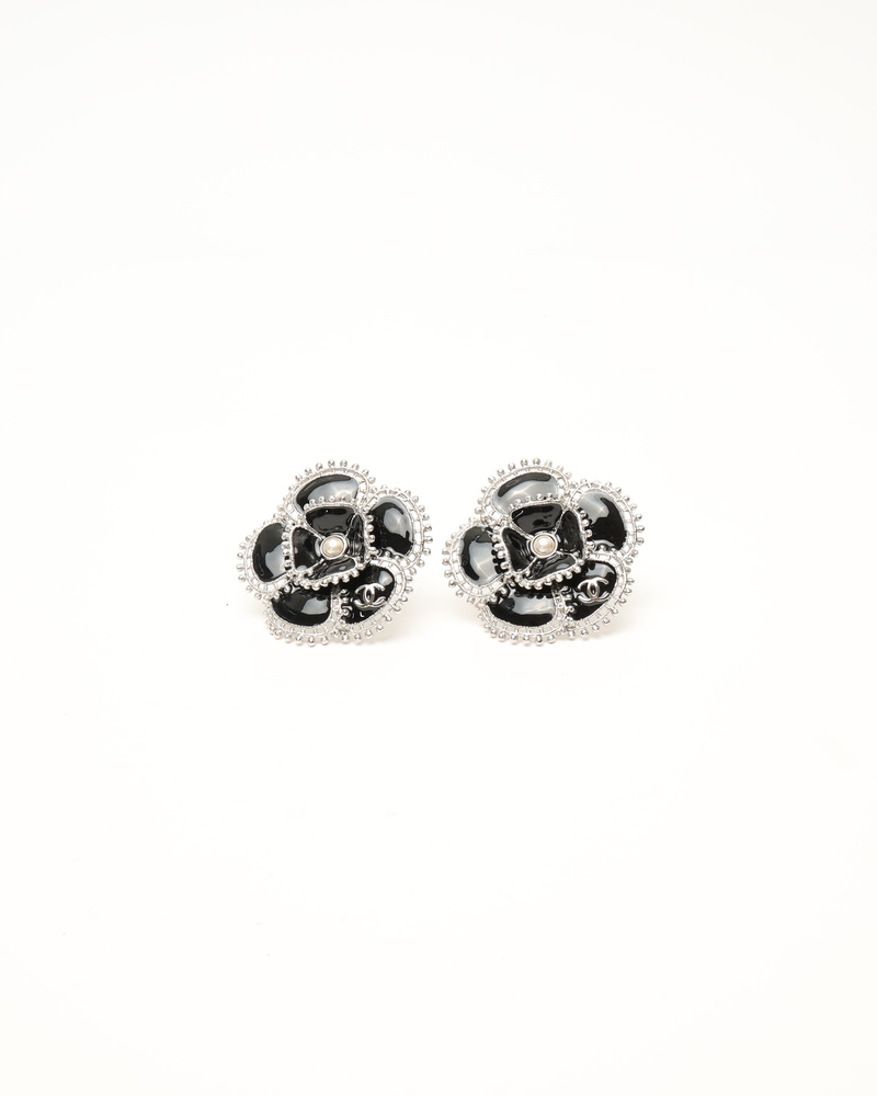 Chanel Camelia Clip-on Earrings