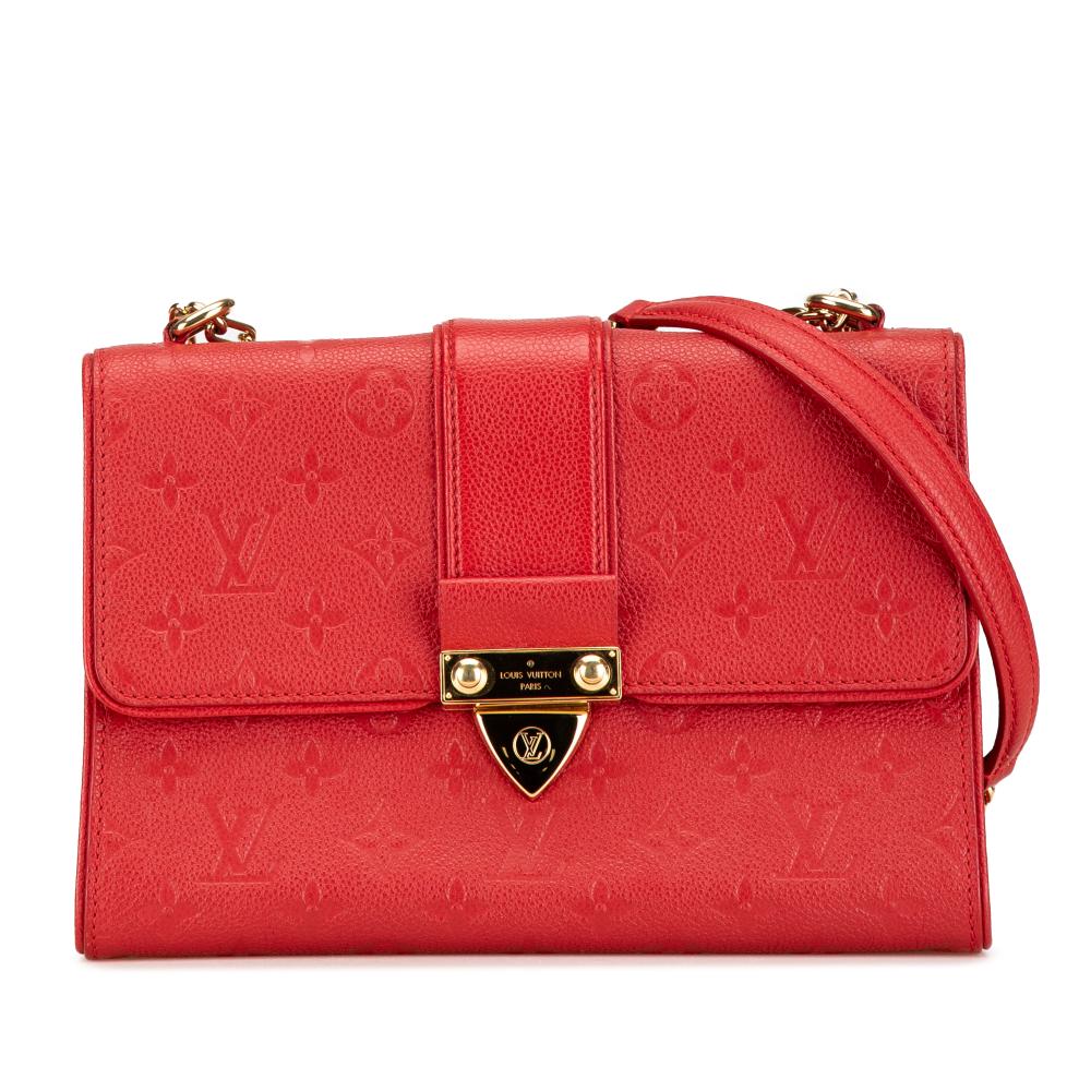 Louis Vuitton B Louis Vuitton Red Monogram Empreinte Leather Saint Sulpice BB France