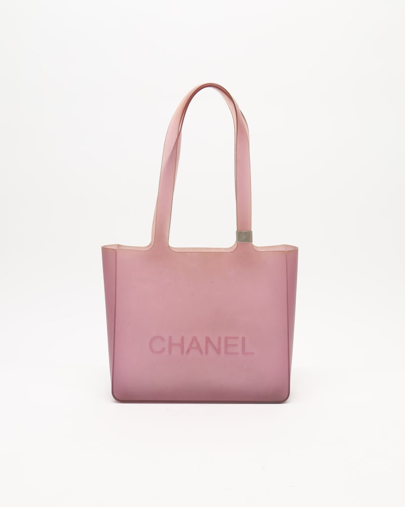 Chanel CC Rubber Tote Bag