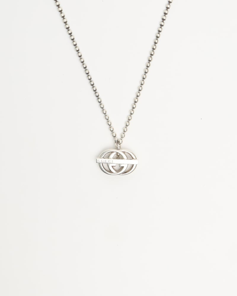 Gucci Interlocking G Silver Necklace