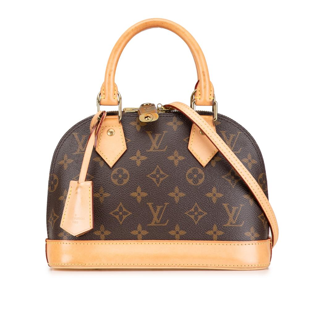 Louis Vuitton B Louis Vuitton Brown Monogram Canvas Canvas Monogram Alma BB France