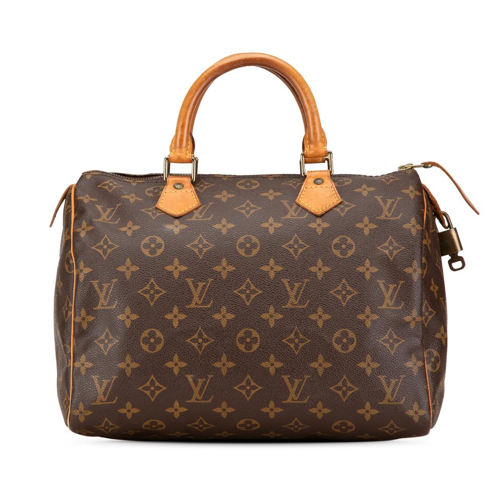 Louis Vuitton B Louis Vuitton Brown Monogram Canvas Canvas Monogram Speedy 30 France