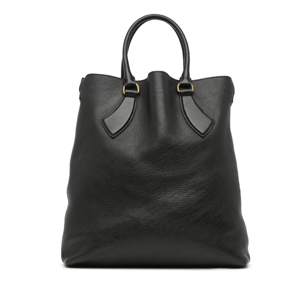 Burberry B Burberry Black Calf Leather Tote China