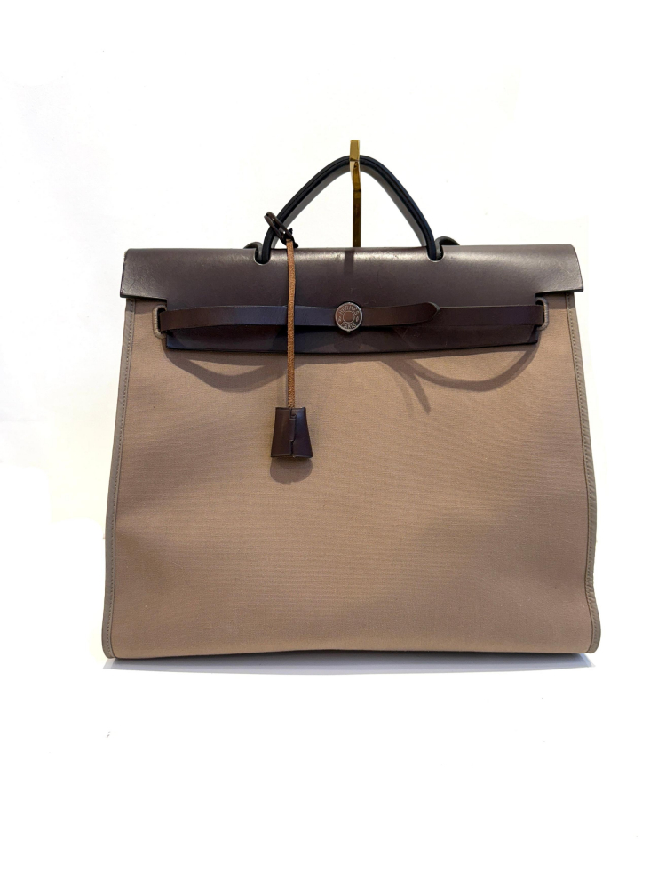 Hermès Herbag 39 Brown