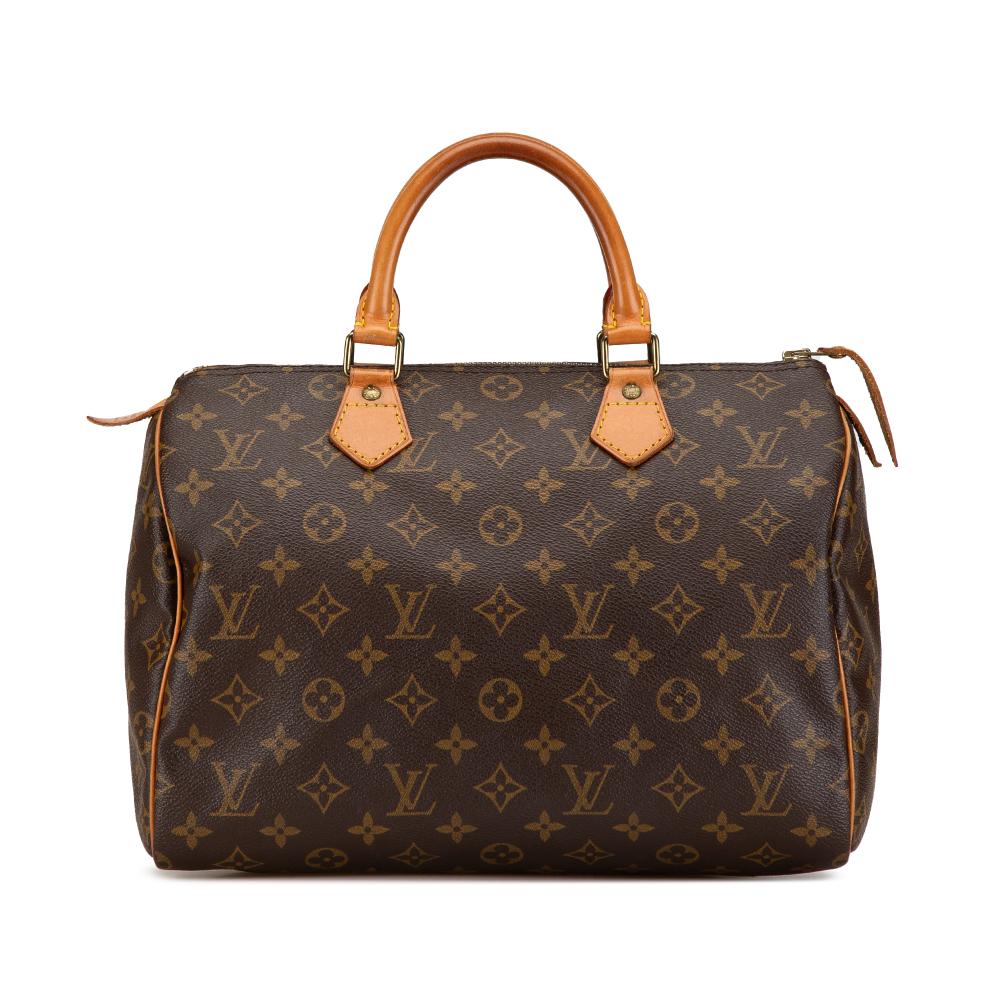 Louis Vuitton B Louis Vuitton Brown Monogram Canvas Canvas Monogram Speedy 30 France