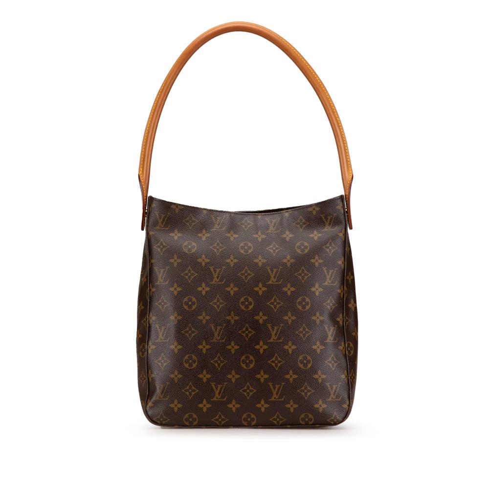 Louis Vuitton B Louis Vuitton Brown Monogram Canvas Canvas Monogram Looping GM France