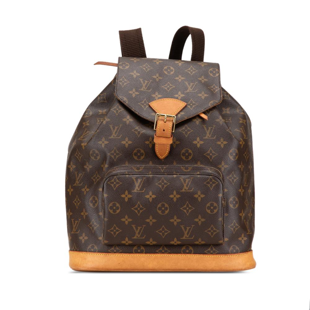 Louis Vuitton B Louis Vuitton Brown Monogram Canvas Canvas Monogram Montsouris GM United States