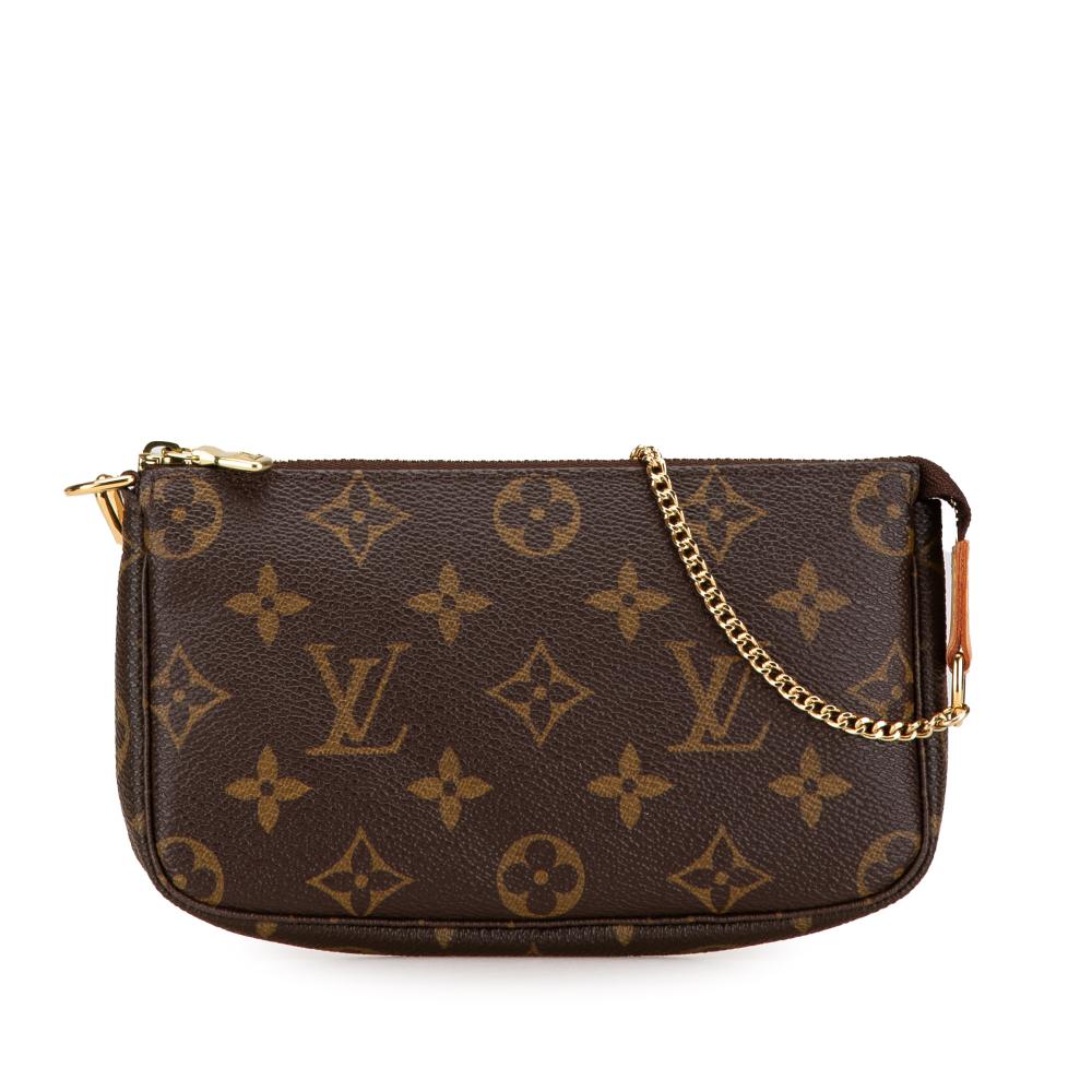 Louis Vuitton AB Louis Vuitton Brown Monogram Canvas Canvas Monogram Mini Pochette Accessoires France