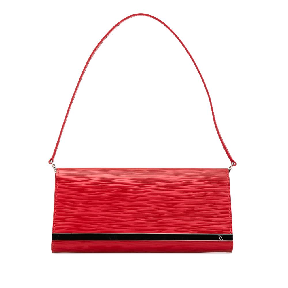 Louis Vuitton AB Louis Vuitton Red Epi Leather Leather Epi Sevigne Clutch France